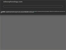 Tablet Screenshot of edisonphonology.com